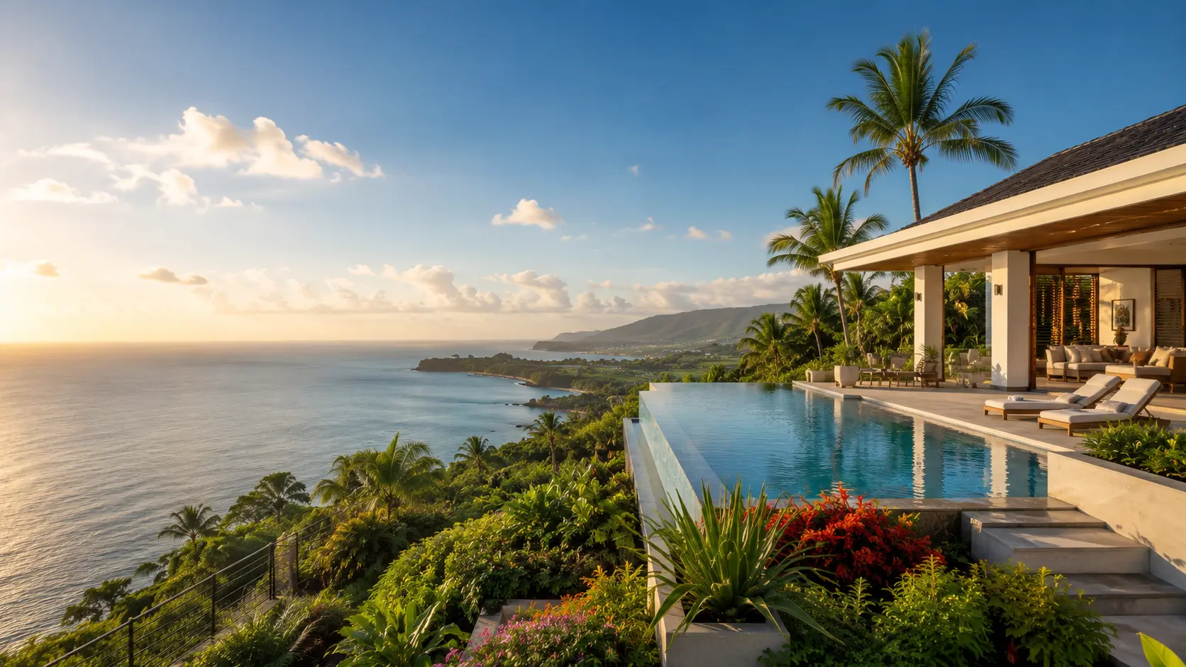 Hillside Estate above the Bay, Cap Estate, Saint Lucia