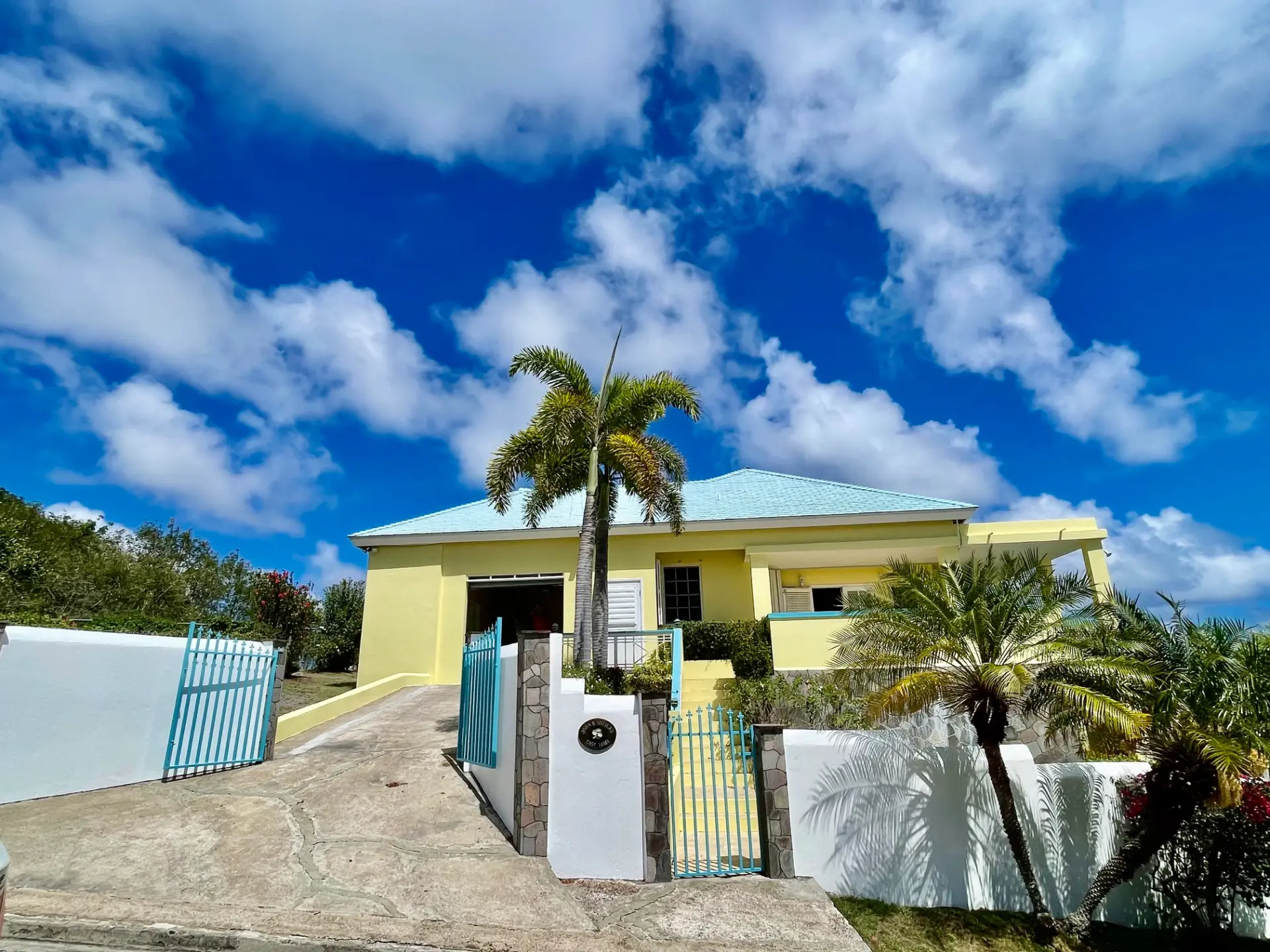 Front exterior with gated entrance