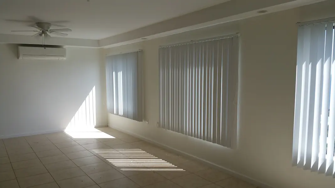 Bright open-plan living area